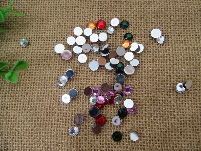 3Sheets x 120Pcs Flatback Acrylic Gemstones Rhinestones 8mm dia 3Sheets x 120Pcs Flatback Acrylic Gemstones Rhinestones 8mm dia