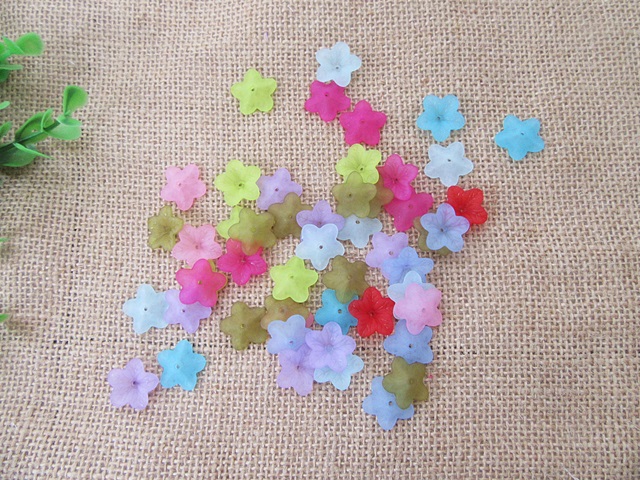 650Pcs Flower Shape Beads Cap Flower Loose Beads Mixed - Click Image to Close