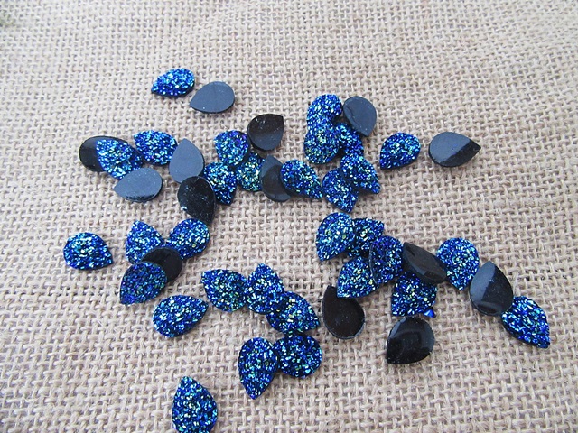 950Pcs New Teardrop Shape Flatback Gem Diamante Stick on Rhinest