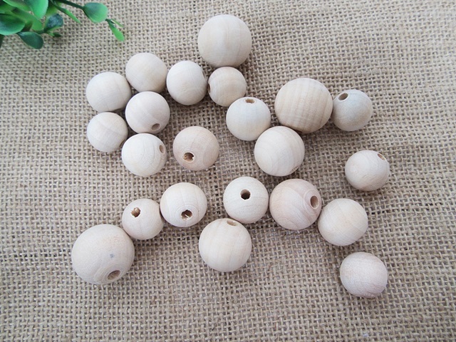 250G Natural Wooden Beads DIY Jewellery Crafts 18-25mm Dia 250G Natural Wooden Beads DIY Jewellery Crafts 18-25mm Dia