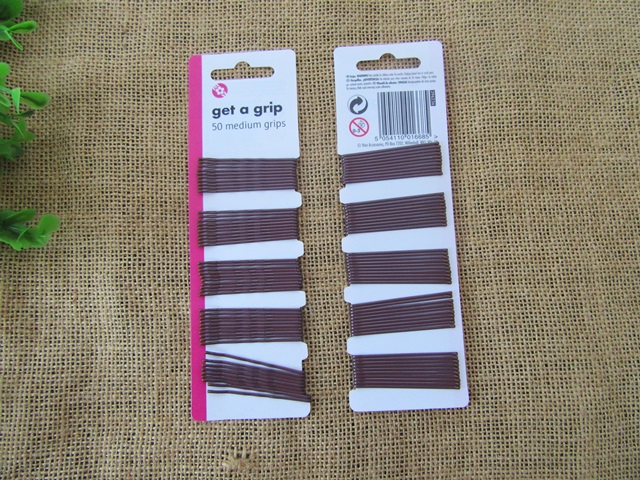 4Sheet x 50Pcs Bobby Pins Hair Pin Clip Barrette Fringe Holder 4