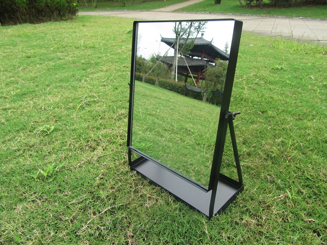 1X New Desktop Pedestal Makeup Mirror with Comestic Tray 1X New Desktop Pedestal Makeup Mirror with Comestic Tray