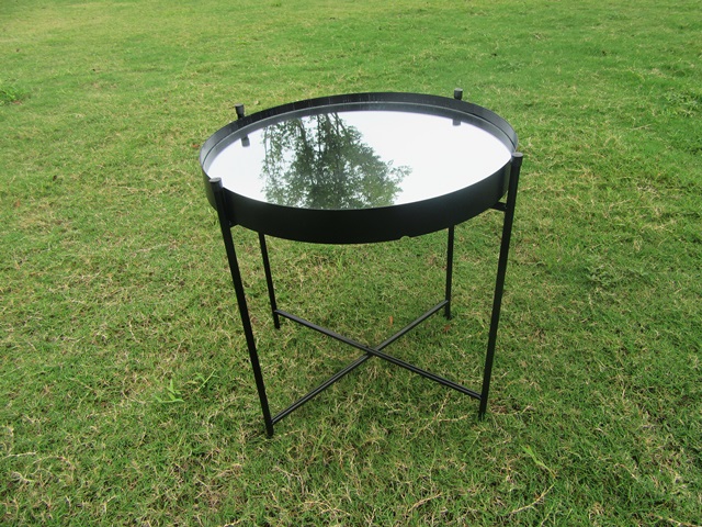 1X Fashion Round Mirror With Display 40cm Dia - Click Image to Close