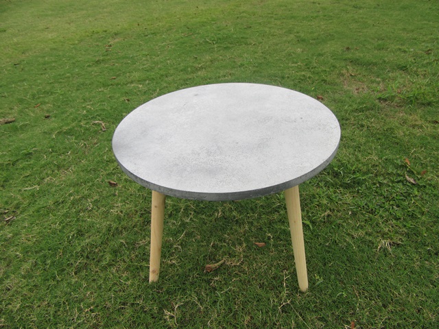 1Pc Round Wooden Coffee Table Nightstand Living Room Table