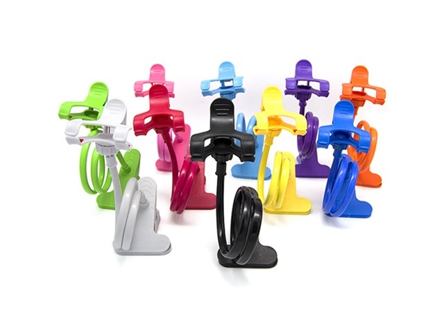 4Pcs 360 Universal Flexible Lazy Bed Desktop Car Stand Mount Hol - Click Image to Close