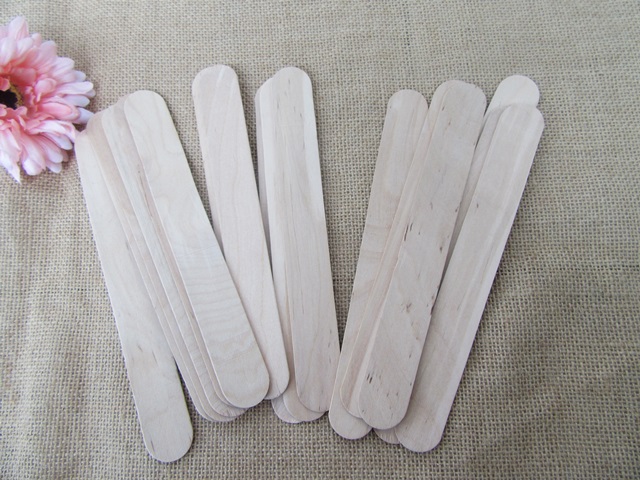 4Packs x 18Pcs Kids Art Natural Wooden Craft Stick Paddle Pop 4Packs x 18Pcs Kids Art Natural Wooden Craft Stick Paddle Pop
