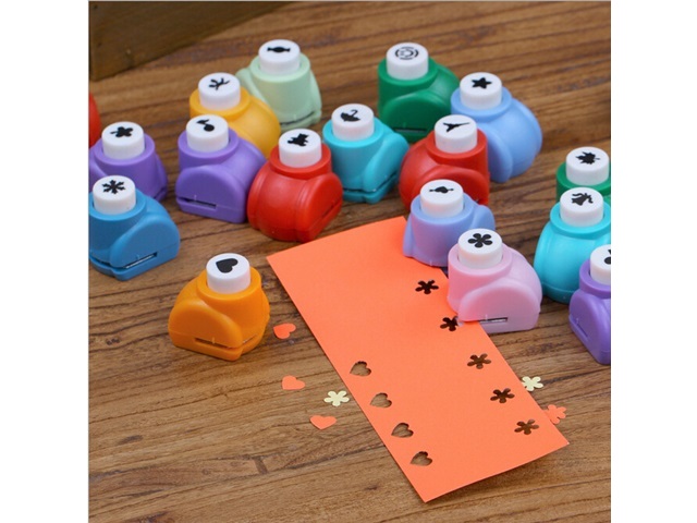 10Pcs Mini Paper Punches Crafts Scrapbook Assorted - Click Image to Close