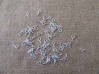 500Grams Silver Screw Eye Bails Top Drilled Finding 10x2mm