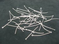 250Gram Silver Plated Eye Pins Jewelry Finding 30mm