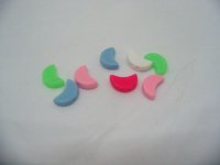 930Pcs 2-strands Moon Resin Beads