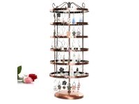 1X Copper Revolving 6-Layer Earring Display Rack-144 pairs