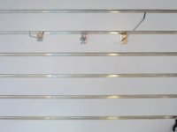 1X Slatwall Panels 14 Aluminum Channel Inserts:122x244cm - White