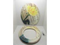 1X New Unique Rose Flower Toilet Seat & Cover 1X New Unique Rose Flower Toilet Seat & Cover