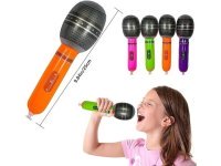 12Pcs Inflatable Pretend Microphone Rock Star Blow-up Toys