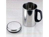 2Pcs Stainless Steel Cup 275ml with Lid