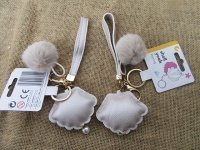 6Pcs Cute Shell Key Rings Charm Key Rings