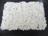 1Pc Artificial White Hydrangea Flower Backdrop Wall Panel