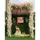 1X White Heavy Duty Large Double Square Garden Wedding Arch