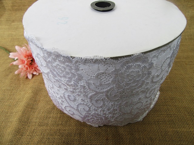 95Meter White Lace Lacemaking Craft Trim 17.5cm wide - Click Image to Close