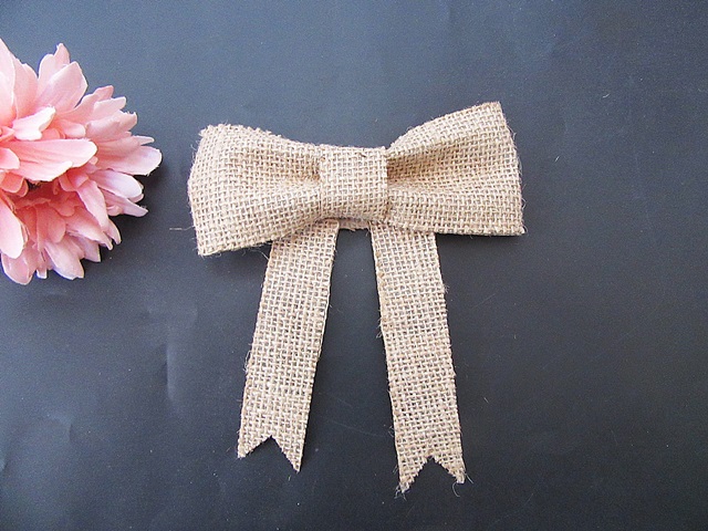 12 x 2Pcs Multi-Purpose Burlap Hemp Bow Craft Home Wall Decor - Click Image to Close