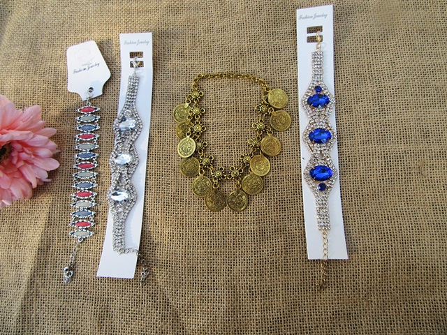 12Pcs New Unique Tribal Metal Bracelets