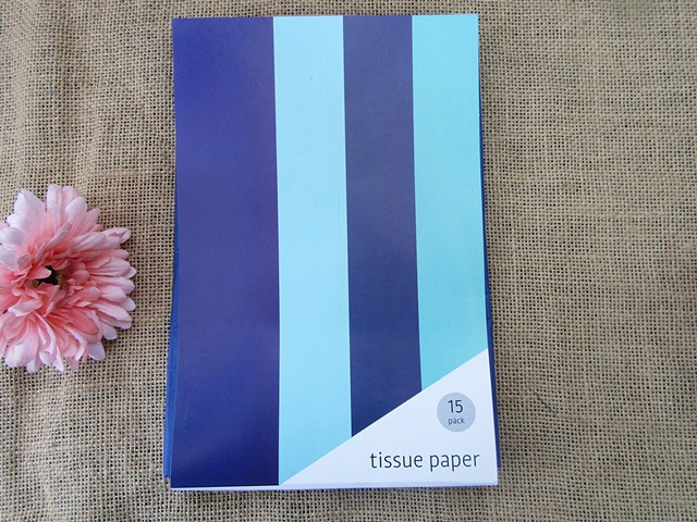 4Pkts x 15Sheets Blue and Purple Tissue Paper Gift Wrap Wrapping - Click Image to Close