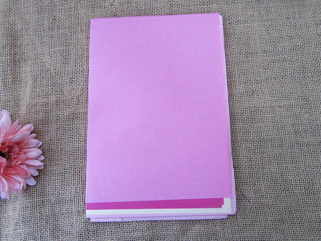 4Pkts x 15Sheets Pink Fuschia Ivory Tissue Paper Gift Wrap Wrapp - Click Image to Close