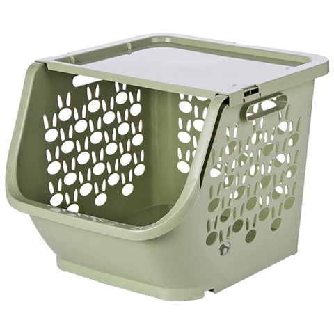 1Pc Green Fruit Vegetable Container Basket Storage Kitchen - Click Image to Close