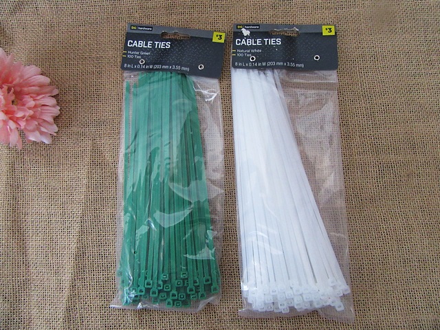 4Packs x 100Pcs Nylon Cable Ties Home Garden Tool