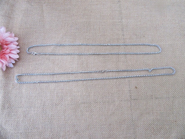 24Strings Unisex Finished Wheat Chain DIY Jewelry Necklace Chain
