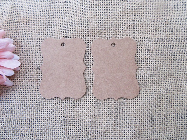 18Sheets x 25Pcs Blank Kraft Paper Gift Wrap Tags Gift Tags Part