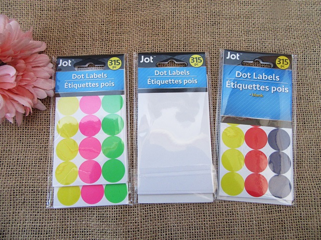 36Packs x 315Pcs Self-Adhesive Dot Labels Mixed Color - Click Image to Close