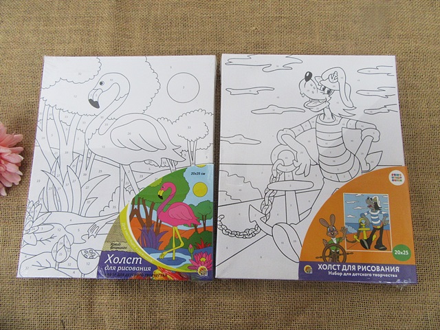 1Pc Color In Canvas Artist Painting Colouring Drawing Set Art Cr 1Pc Color In Canvas Artist Painting Colouring Drawing Set Art Cr