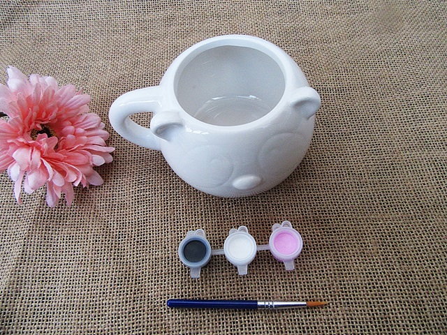 5Sets Paint your Own Ceramic Mug Paint Brush Kit Set Art Craft K - Click Image to Close