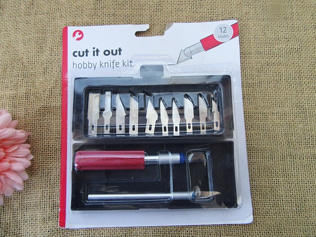 1Set Cut it Out Hobby Knife Kit Scribing Etching Knives Stencils - Click Image to Close
