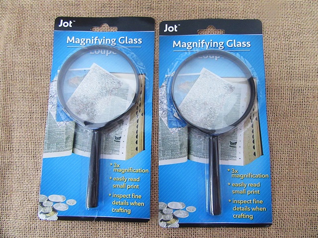4Pcs Round Magnifying Glass Reading Magnifier Tool 3X - Click Image to Close