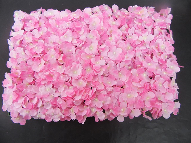 1Pc Artificial Pink Hydrangea Flower Backdrop Wall Panel Wedding - Click Image to Close