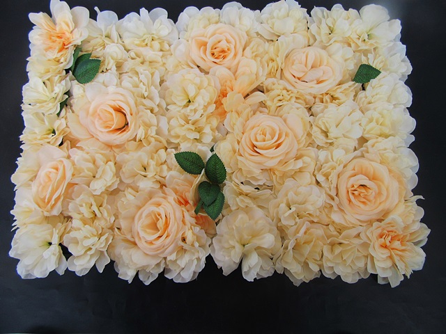 1Pc Artificial Peony Rose Flower Backdrop Wall Panel Wedding - Click Image to Close