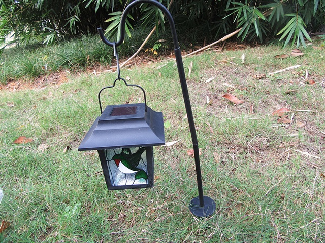 1Set Humming Bird Stained Glass Lantern Solar Powered - Click Image to Close