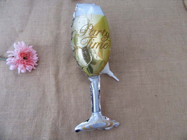 12Pcs Sparkling Champagne Glass Aluminum Balloon Party Favor 12Pcs Sparkling Champagne Glass Aluminum Balloon Party Favor