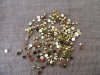 5800Pcs Golden Color Flatback Acrylic Gemstones Rhinestones 6mm 5800Pcs Golden Color Flatback Acrylic Gemstones Rhinestones 6mm