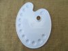 12Pcs White Large Kidney-Shaped Palette 2 Designs 12Pcs White Large Kidney-Shaped Palette 2 Designs