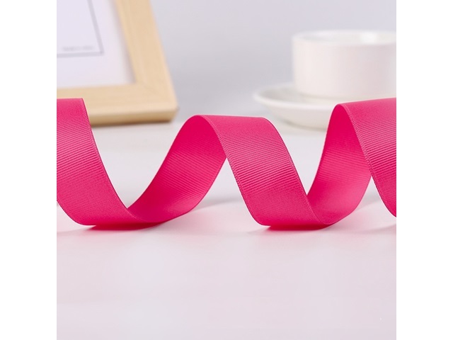 1Roll x 100Yards Pink Fuschia Grosgrain Ribbon 38mm