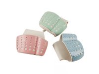 3Pcs Drain Basket Sink Kitchen Storage Rack Shelf Holder Straine
