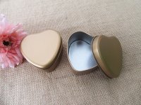 12Pcs Golden Heart Boxes Storage Case Jewellery Wedding Gift Box