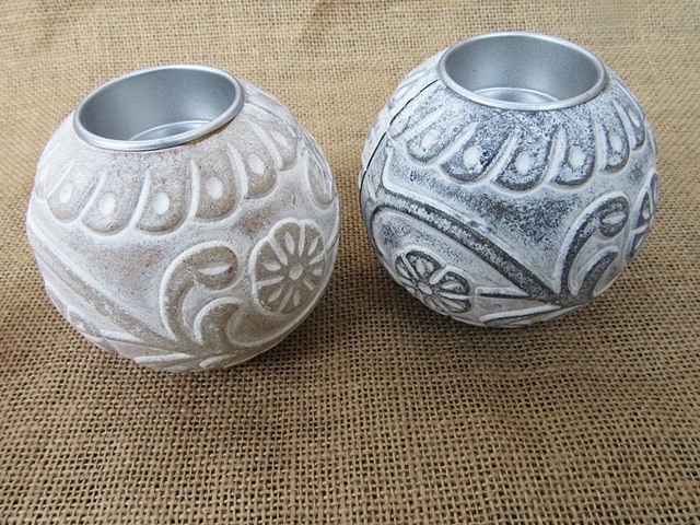 4Pcs Shabby Chic Round Candle Holder Wedding Party Favor 4Pcs Shabby Chic Round Candle Holder Wedding Party Favor