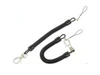 12Pcs Keychain Elastic Spiral Spring Strap Lanyard Key Ring