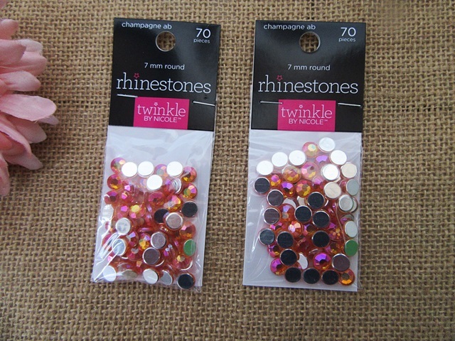 36Sheets x 70Pcs AB Flatback Acrylic Gemstones Rhinestones 7mm 36Sheets x 70Pcs AB Flatback Acrylic Gemstones Rhinestones 7mm
