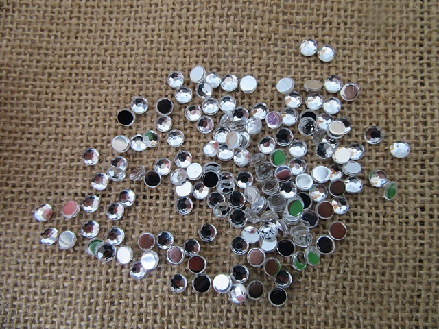 36Sheets x 144Pcs Clear Flatback Acrylic Gemstones Rhinestones 5 36Sheets x 144Pcs Clear Flatback Acrylic Gemstones Rhinestones 5