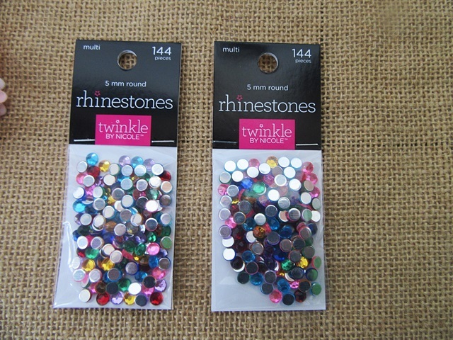 36Sheets x 144Pcs Flatback Acrylic Gemstones Rhinestones Mixed 5 - Click Image to Close